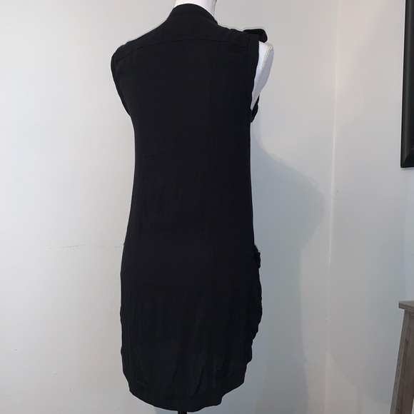 Jack Military-Inspired Black Dress, sz S - Picture 5 of 13